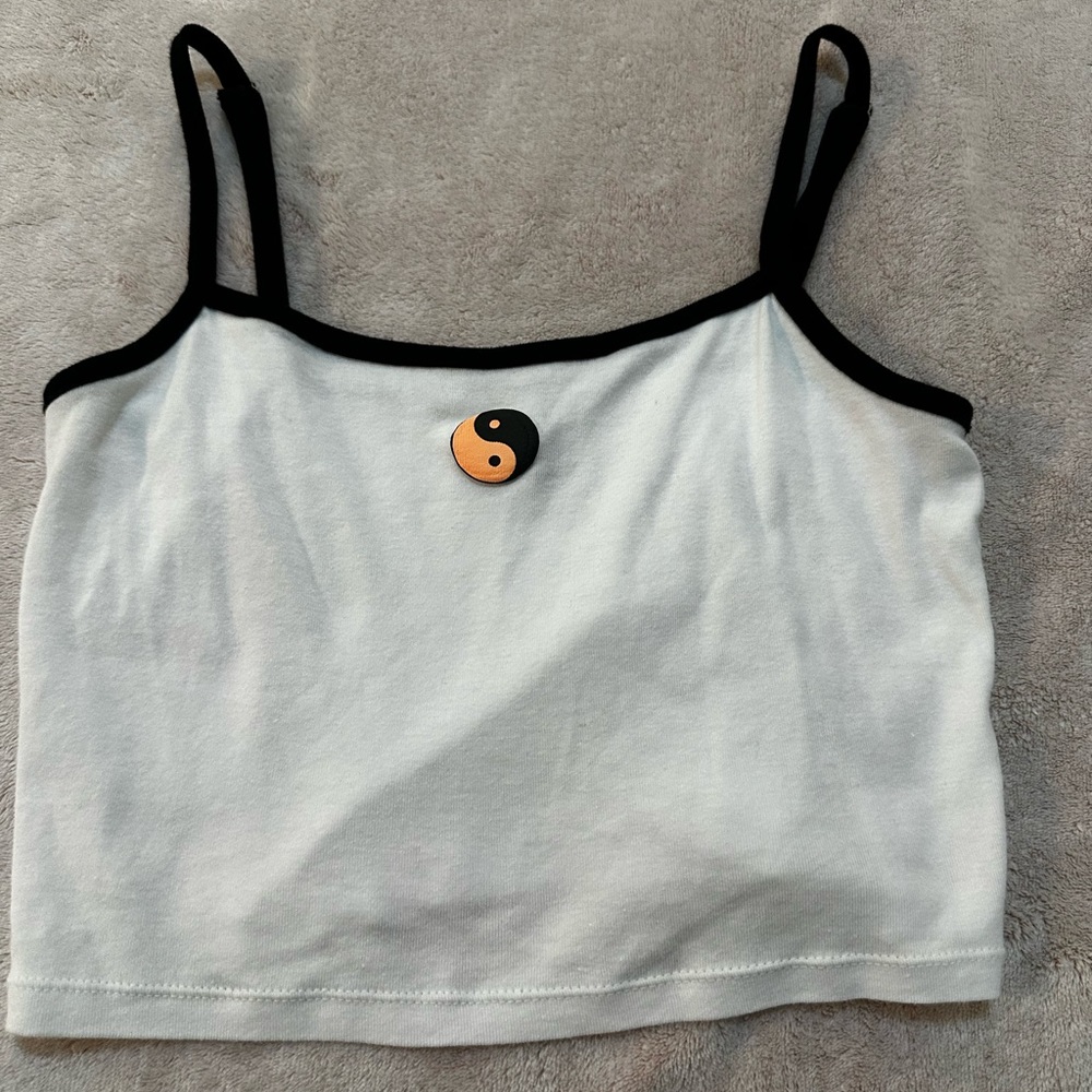 white tank top